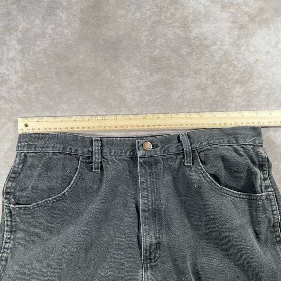 Vintage Rustler Dark Faded Black Denim Jeans - Picture 3 of 8